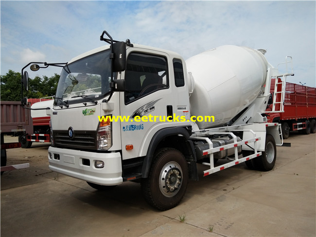 SINOTRUK 5 M3 Concrete Mixing Vehicles