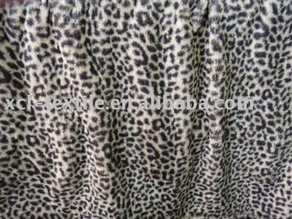 XCL Fashion leopard print faux fur / artificial fur /fake fur fabric