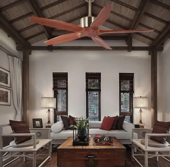 Five leaf wooden ceiling fan 52 inches