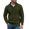 Men's Slim Fit lapel Turtleneck Sweater