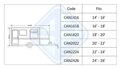 Four Seasons Waterproof and Dustproof Travel Trailer & RV Cover