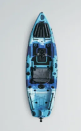 12.5FT Fin‑Shaped Foot Pedal Kayak – Compact, Stable, Fishing‑Ready