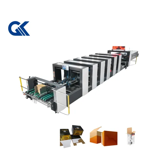 Automatic 4-6 Corner Corrugated Carton Pre-folding and Gluing Machine