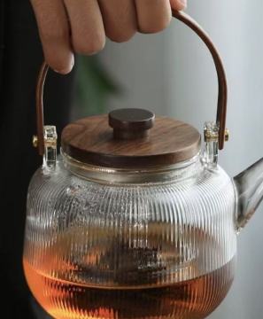 Heat-Resistant Glass Tea Cup with Transparent Design
