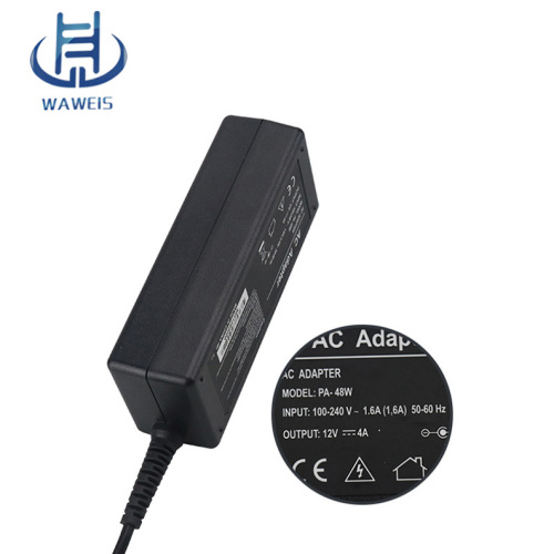 YHY-12005000 12V 4A 48W desktop dc adaptador de alimentação