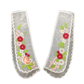 Vintage floral δαντέλα και κεντημένα κολάρα λαιμού οργανισμού