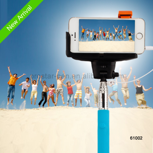 Top quality customized promotional 2m selfie stick monopod