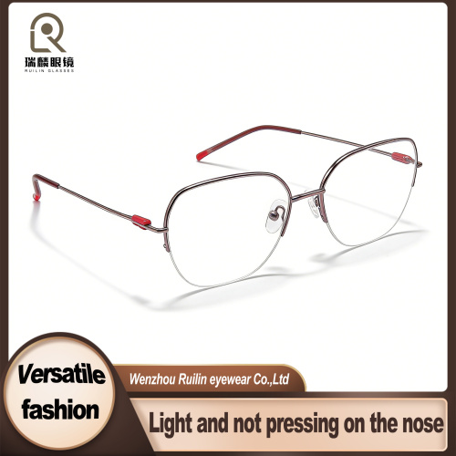 Óculos elegantes de borboleta de metal para mulheres