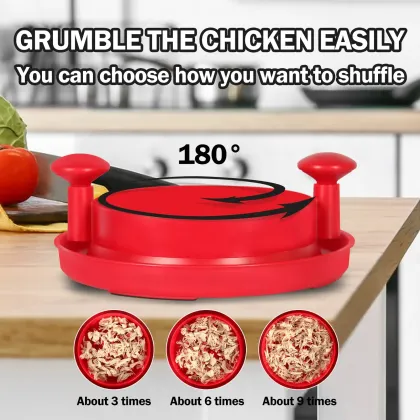 Kitchen Gadget Durable Safe Red Chicken Shredder Tool Cleaning Brush Shred Machine Beef Shredder
