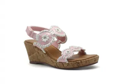 Hand Knitting Middle wedge sandals