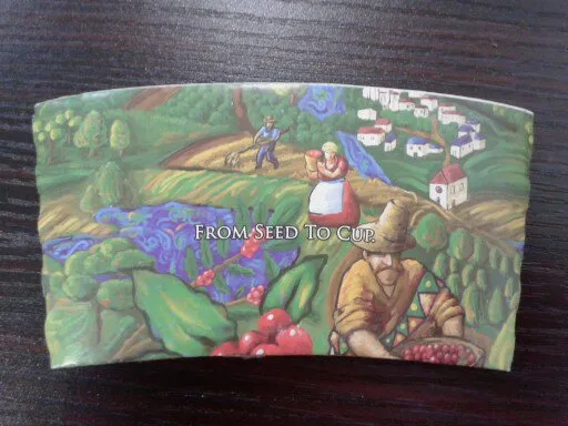 Disposable Printed Paper Coffee Cup Sleeve