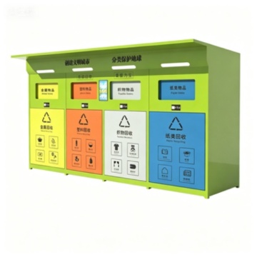 Smart Induction Trash Can for Four-Category Waste Separation