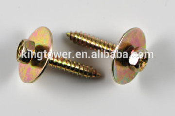 carbon steel yellow zinc plated sem/combined self tapping screws