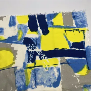 Abstract Printed Woven Fabric