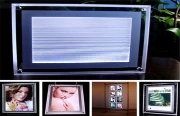A2 High Bright Crystal Led Light Box For Shop Sign With Acrylic Frame