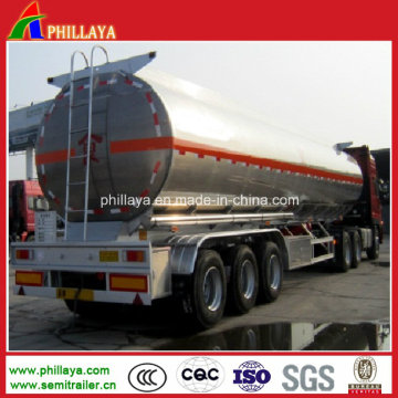 Stainless Steel Fuel Tanker Semi Trailer / Liquid Tank
