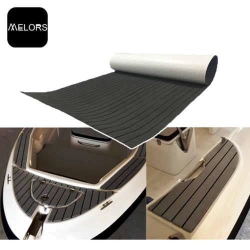 Melors Customized Yacht Boat Faux Teak Deck Flooring Mat For Boat
