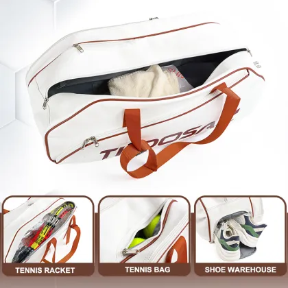 Tennis Bag Sport Duffel Bag Hold 2 Rackets