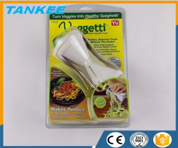 Manual Spiral Vegetable Cutter, Plastic Spiral Slicer, Hot-selling Mini Chopper