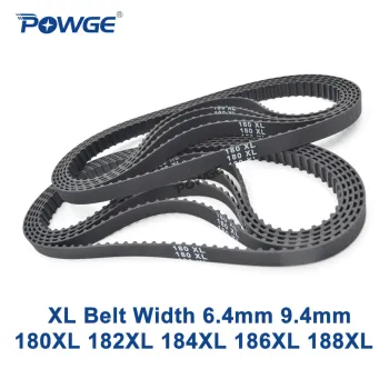 POWGE XL Timing belt 180/182/184/186/188 Width 025 6.4mm 037 Teeth 90 91 92 93 94 Synchronous Belt 180XL 182XL 184XL 186XL 188XL