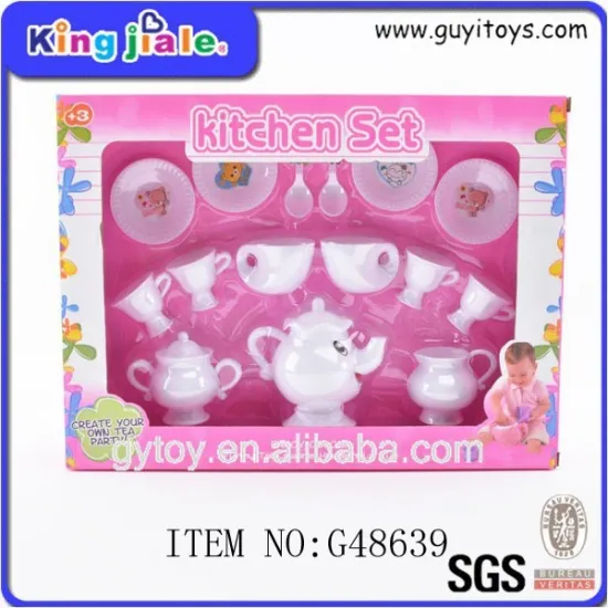 Newest high performance plastic children tea set