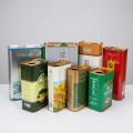 Latas de metal para óleo de semente de camélia prensado a frio