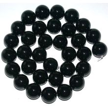 Perles rondes en onyx noir 12MM 16 &quot;