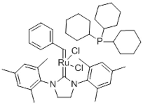 Ruthenium,[1,3-bis(2,4,6-trimethylphenyl)-2-imidazolidinylidene]dichloro(phenylmethylene)(tricyclohexylphosphine)-,( 57251693,SP-5-41)- CAS 246047-72-3