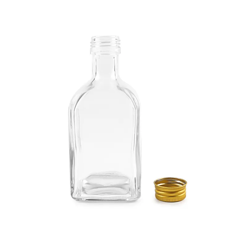 500ml Clear Square Glass Bottle Png