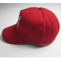 Red Flat Embroidery Sports Cap