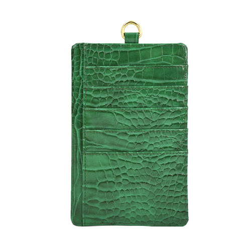 China Phone Purse Pouch Embossed Crocodile Leather Card Holder Supplier