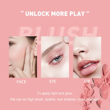 Waterproof Pink Blush Cream Makeup Palette for Face Cosmetics