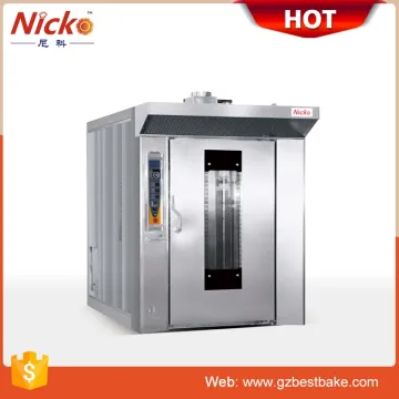 Bread Bakery Equipment Stainless Steel Rotary Rack Gas Convection Oven