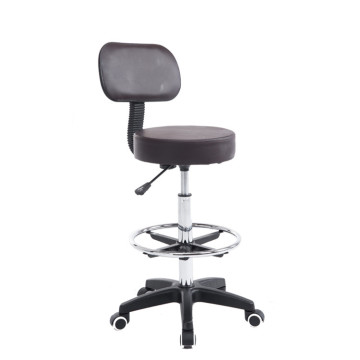 High Quality Bar Stool with Backrest and Wheels
