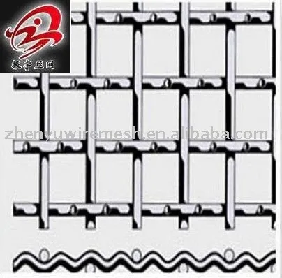 galvanized zinc or stainless steel wire,double crimped wire mesh