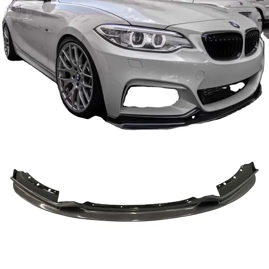 High Quality 3D Dry Carbon Fiber Front Lip - Perfect Fit for BMW 2 Series F22 F23 M235 M240