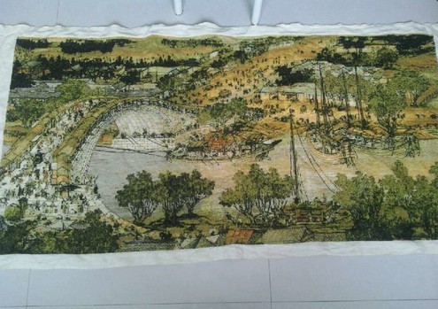 Riverside Scene at Qingming Festival Stitch Cross