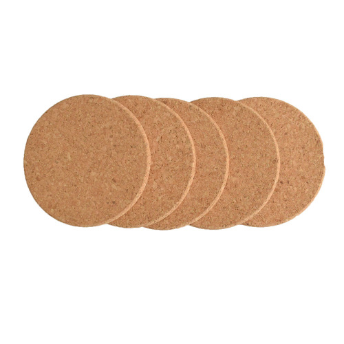 توديع Cork Coasters زخرفة مشروبات خشبية سميكة إضافية