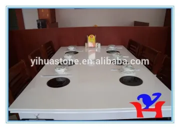 nano white table used in restaurant