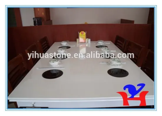 nano white table used in restaurant