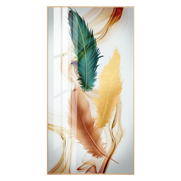 HD Fashion Rectangle Abstract Home Wall Crystal Porcelain Decorative Painting