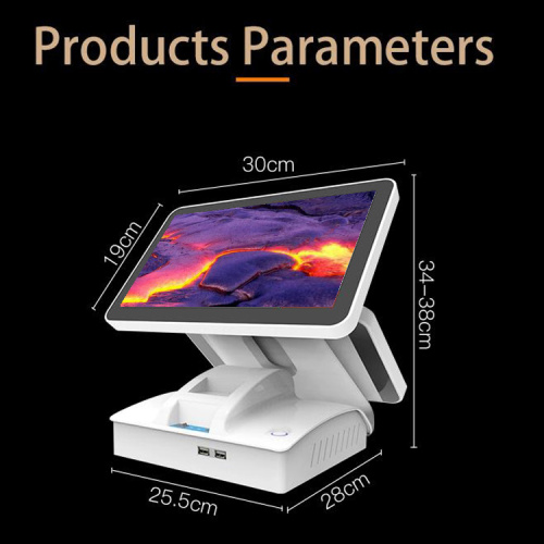 Dual screen android POS terminal with customer display