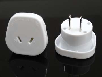 Enviromental-Friendly Materials 3 Pin Argentina to 3 Pin US Thailand Singapore Adapter