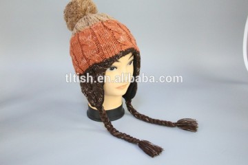 knitted hats with the earflap