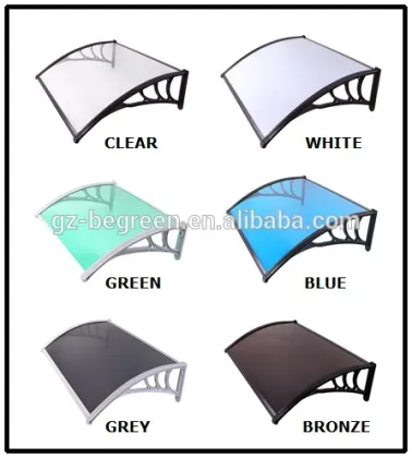Freesky plycarbonate PC/polycarbonate door rain awning, sun shed window awning