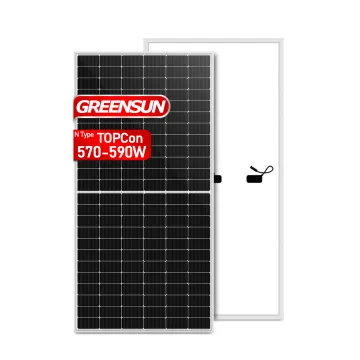 Greensun Topcon Solar PV Panel Mono 182mm 570W-590W Half Cut Cells for Home Use