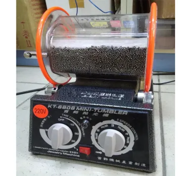 KT6808 Roller Polishing machine Two-way rotary grinding with 5 speeds & timer from 10-60 minute 45W jewelry tools equipments