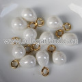 8 * 10 MM acryl faux parel traan hangers met zilveren lus