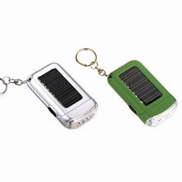 Two LED Solar Keychain