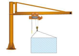 Free Standing BZ Cantilever Manual Jib Crane Hoist Easy Ope